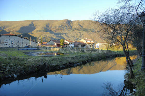 Rio norte Espanha grama Foto stock © arocas