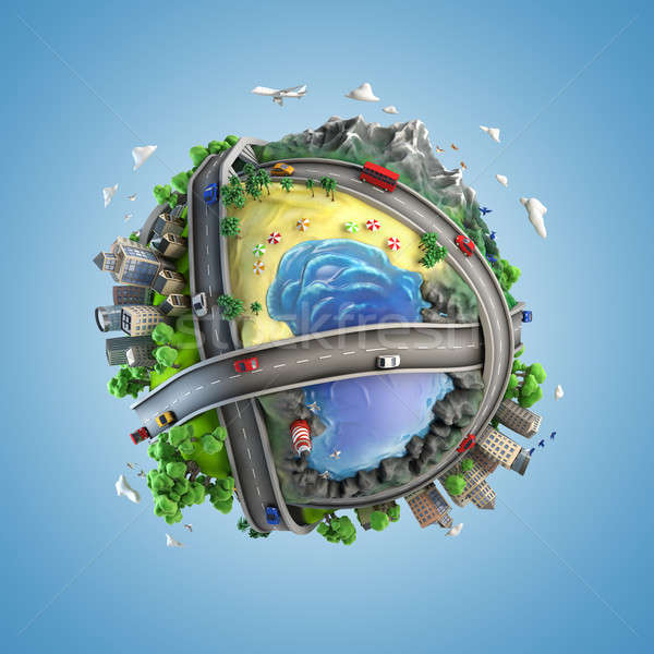 globe concept of the world and life styles Stock photo © arquiplay77