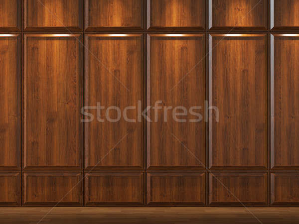 Intérieur bois mur chambre architecture style [[stock_photo]] © arquiplay77