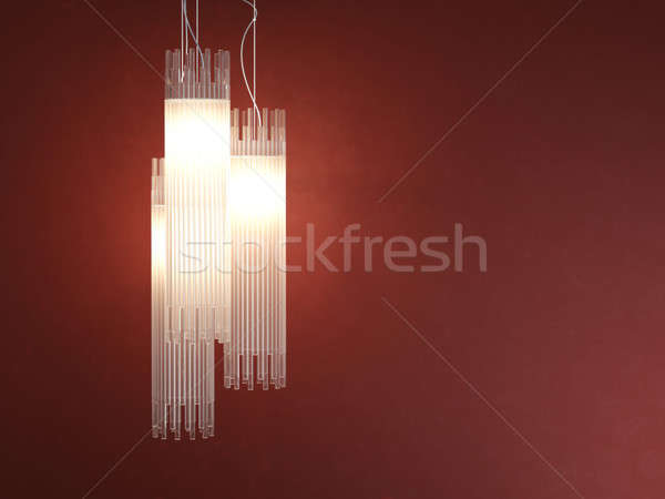 interior design deatil of tubular lamp Stock photo © arquiplay77