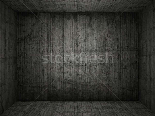 Chambre sombre concrètes fond industrielle [[stock_photo]] © arquiplay77