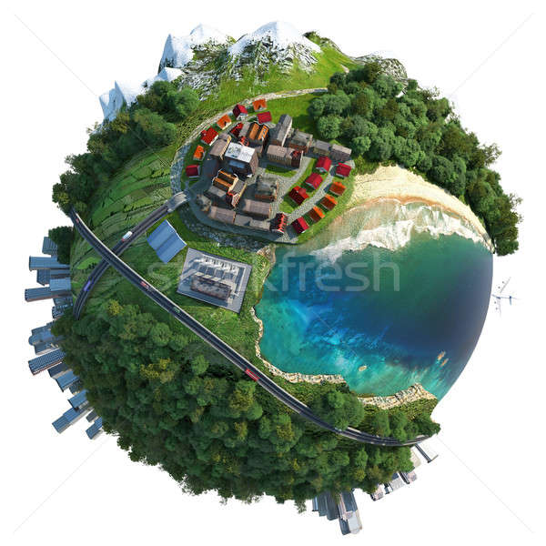 商業照片: 微型 · 地球 · 顯示 · 多樣 · 景觀