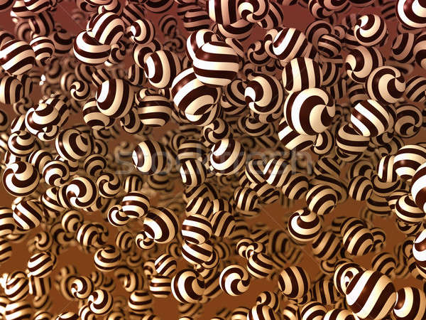 Sweet chocolate bonbons over gradient background Stock photo © Arsgera