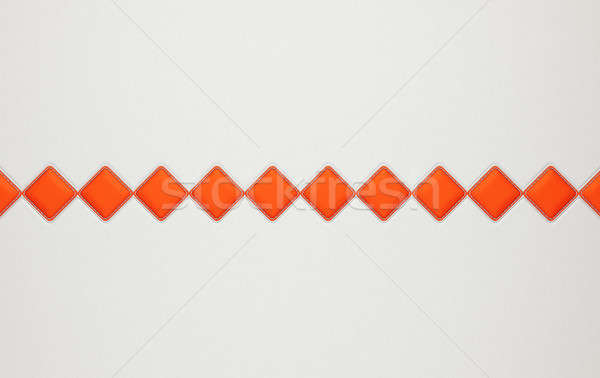 Grey horizontal stitched leather background with rhombs Stock photo © Arsgera