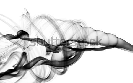 Schwarz Abstraktion Magie Rauch Muster weiß Stock foto © Arsgera