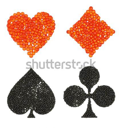 Card suits incrusted with diamonds Stock photo © Arsgera