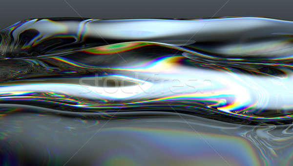 Liquid fuel or petrol with colorful oily pattern Stock photo © Arsgera