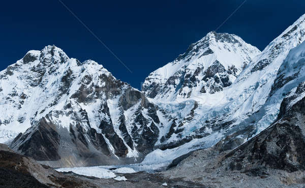 Peaks not far Gorak shep and Everest base camp Stock photo © Arsgera