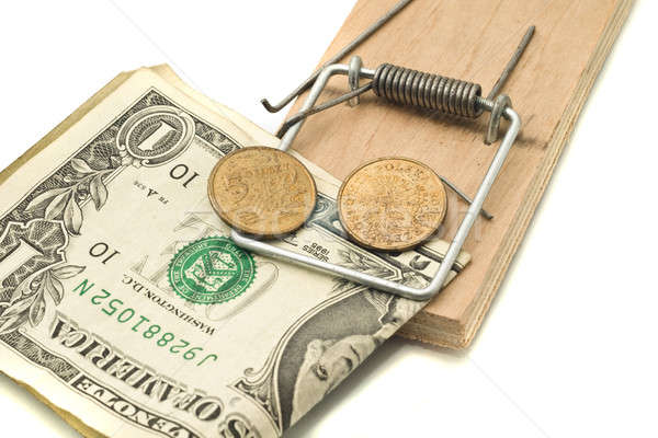 Catch it - money in the mousetrap  Stock photo © Arsgera