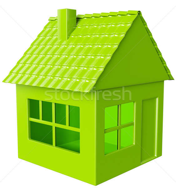 Realty and real assets: green house isolated Stock photo © Arsgera