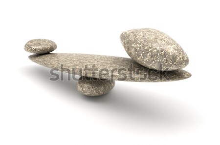 Harmony and Balance: Pebble stability scales Stock photo © Arsgera