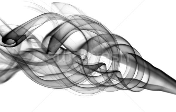 Abstract fume swirls over white Stock photo © Arsgera