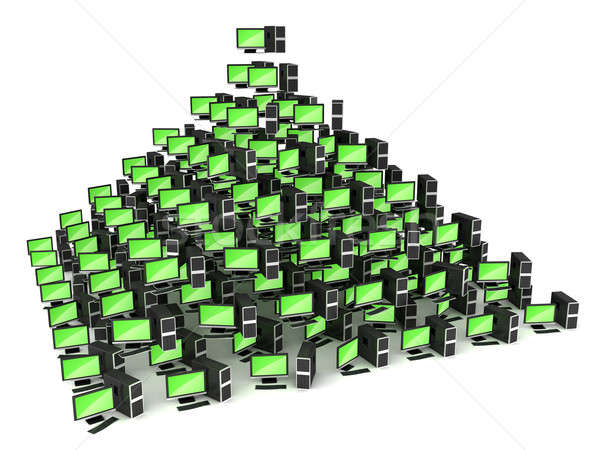 Corporate PC network concept Stock photo © Arsgera
