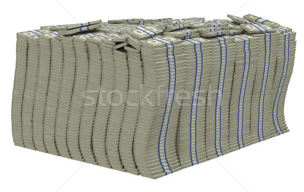 Huge pile of US dollars isolated Stock photo © Arsgera