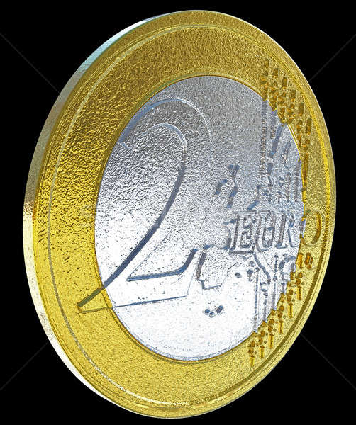 2 Euro: European currency coin Stock photo © Arsgera