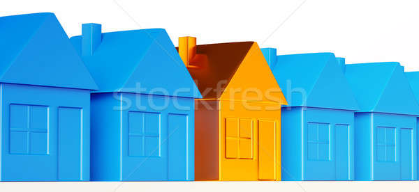Right realty decision: special golden house  Stock photo © Arsgera