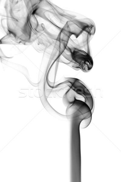 Stock photo: Abstraction. fume pattern on white