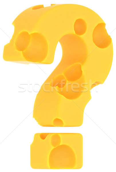 Cheeze font query mark isolated  Stock photo © Arsgera