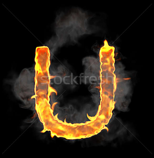 Foto stock: Ardor · llama · fuente · carta · negro · textura