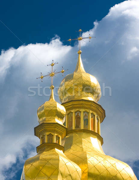 Ukraine or coupole orthodoxe église ciel bleu [[stock_photo]] © Arsgera