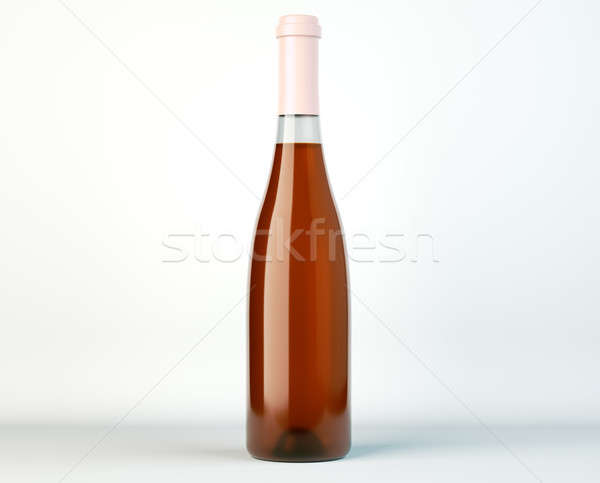 Corked bottle of white wine or brandy Stock photo © Arsgera