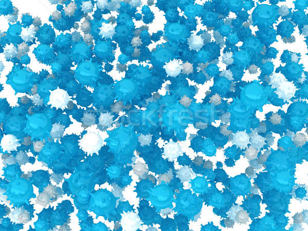 Ansteckung isoliert weiß Medizin blau Wissenschaft Stock foto © Arsgera