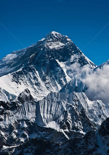 Everest Mountain Peak or Sagarmatha: 8848 m Stock photo © Arsgera