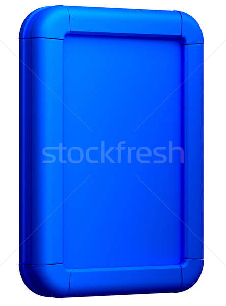 Blue advertising Billboard isolated on white Stock photo © Arsgera