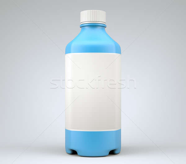 Azul botella productos químicos drogas alto Foto stock © Arsgera