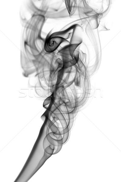 Black Abstract fume shape on white Stock photo © Arsgera