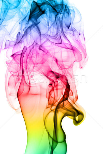Hellen farbenreich Rauch Abstraktion weiß Licht Stock foto © Arsgera