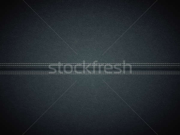 Black stitched leather. Useful as texture Stock photo © Arsgera