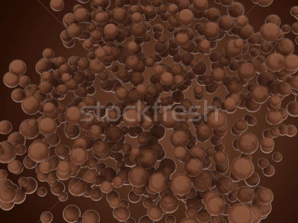 Sweet chocolate orbs over brown  Stock photo © Arsgera