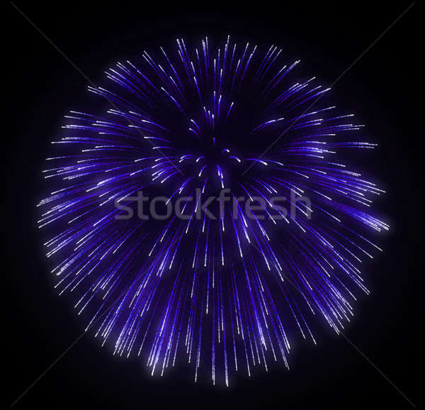 Kleurrijk feestelijk vuurwerk nacht zwarte hemel Stockfoto © Arsgera