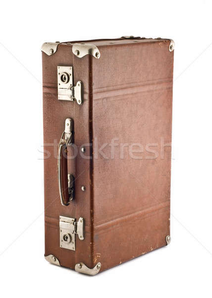 Adventures and travel - old-fashioned trunk Stock photo © Arsgera