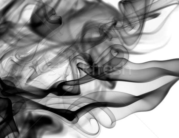 Abstract fume patterns on white Stock photo © Arsgera