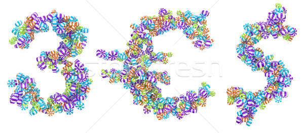 Foto stock: Doce · doce · fonte · numeral · dólar · euro