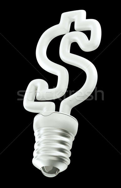 Revenue: Dollar ccurrency symbol light bulb isolated Stock photo © Arsgera