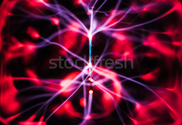 Plasmă gaz lumina întuneric abstract model Imagine de stoc © Arsgera