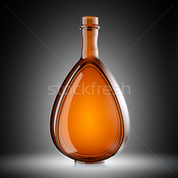 Piros üveg üveg bor brandy gradiens Stock fotó © Arsgera