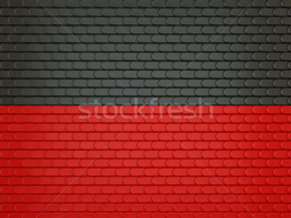 Black and red Leather stitched background with scales texture Stock photo © Arsgera
