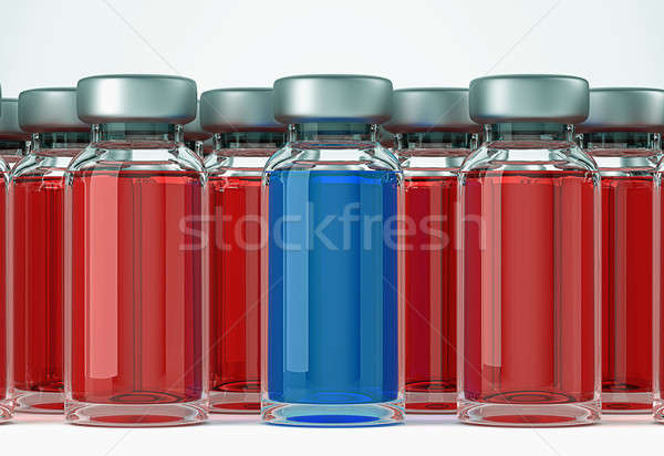 Stock photo: Right medical decision: group of ampules