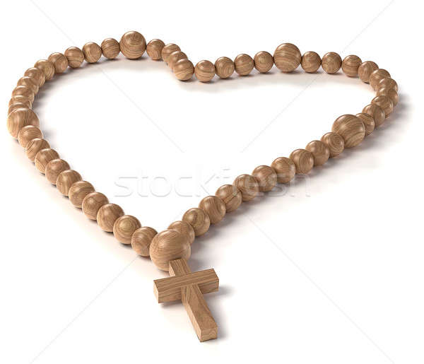 Love and Religion: chaplet or rosary beads Stock photo © Arsgera