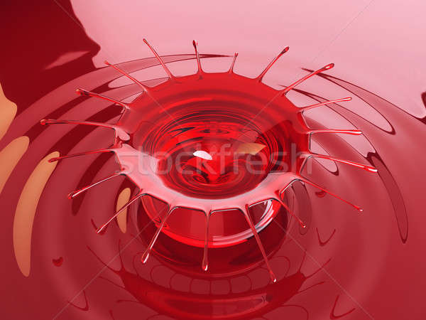 Cherry juice or wine Splash and splatter  Stock photo © Arsgera