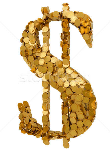 American Dollar symbol assembled with coins Stock photo © Arsgera