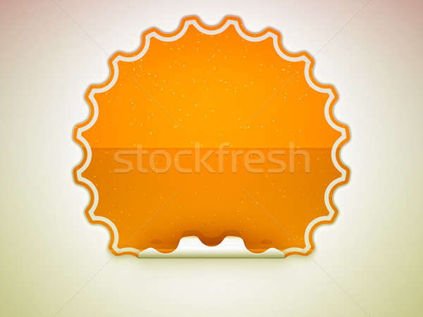 Orange spotted hamous sticker or label Stock photo © Arsgera