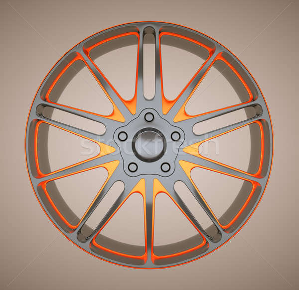 Alloy disc or wheel of sportcar Stock photo © Arsgera