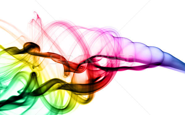 Kleur abstract rook patroon witte licht Stockfoto © Arsgera