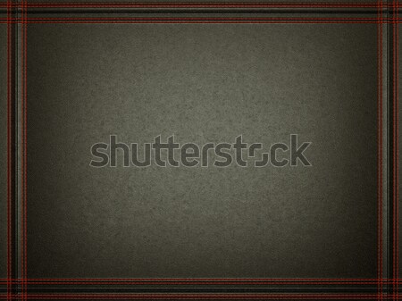 Black leather background with stitched red frame Stock photo © Arsgera