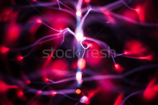 ştiinţă abstract plasmă gaz model mare Imagine de stoc © Arsgera